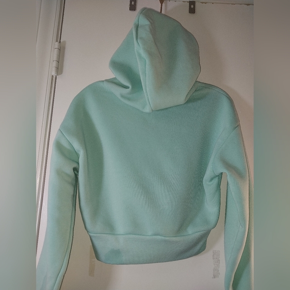 Seafoam Green "Psycho" Cropped Hoodie. Size S. NWT!!! - Picture 5 of 5